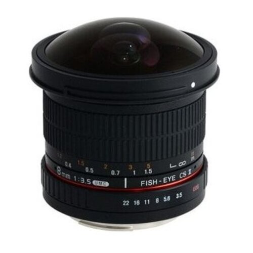 Samyang obiettivo fish eye - samyang, fish-eye