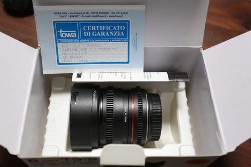 Samyang 8mm diagonal - 8mm, t3,8